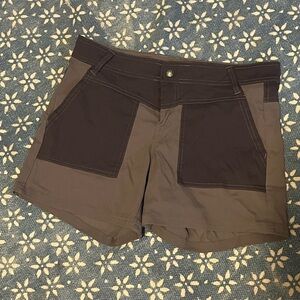 Prana Two-Tone Brown Performance Shorts